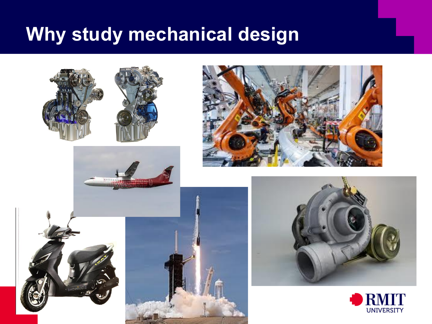 Why study mechanical design examples collage