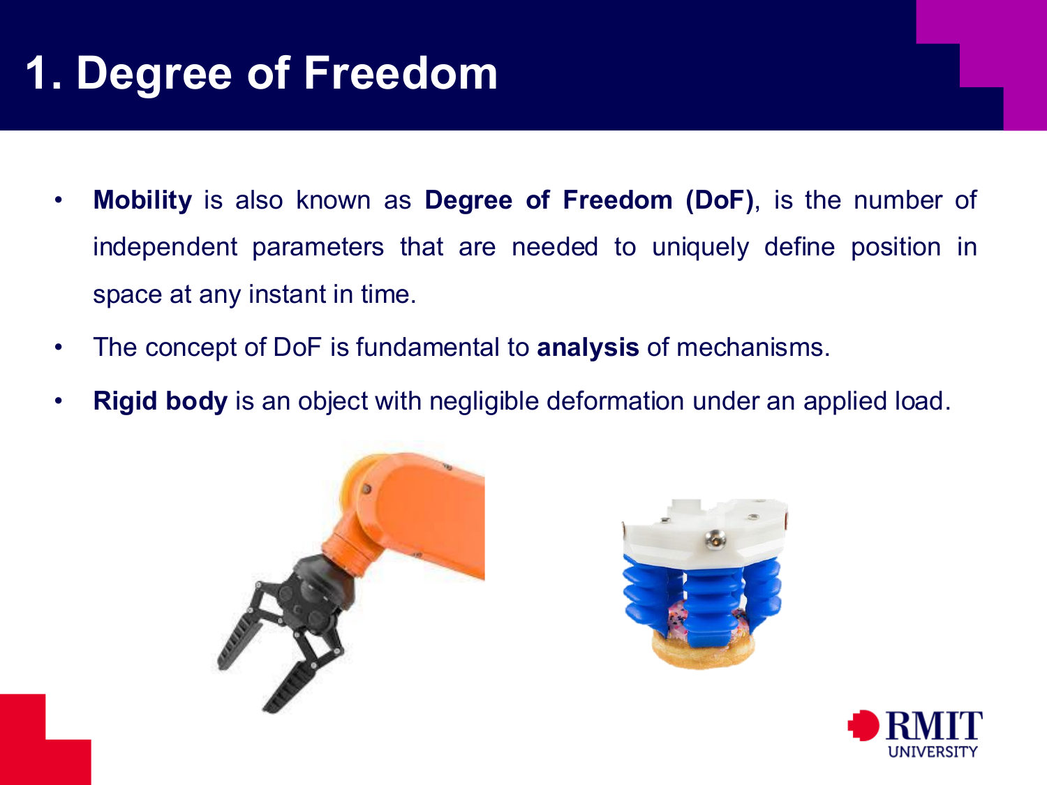 Degree of freedom definition slide