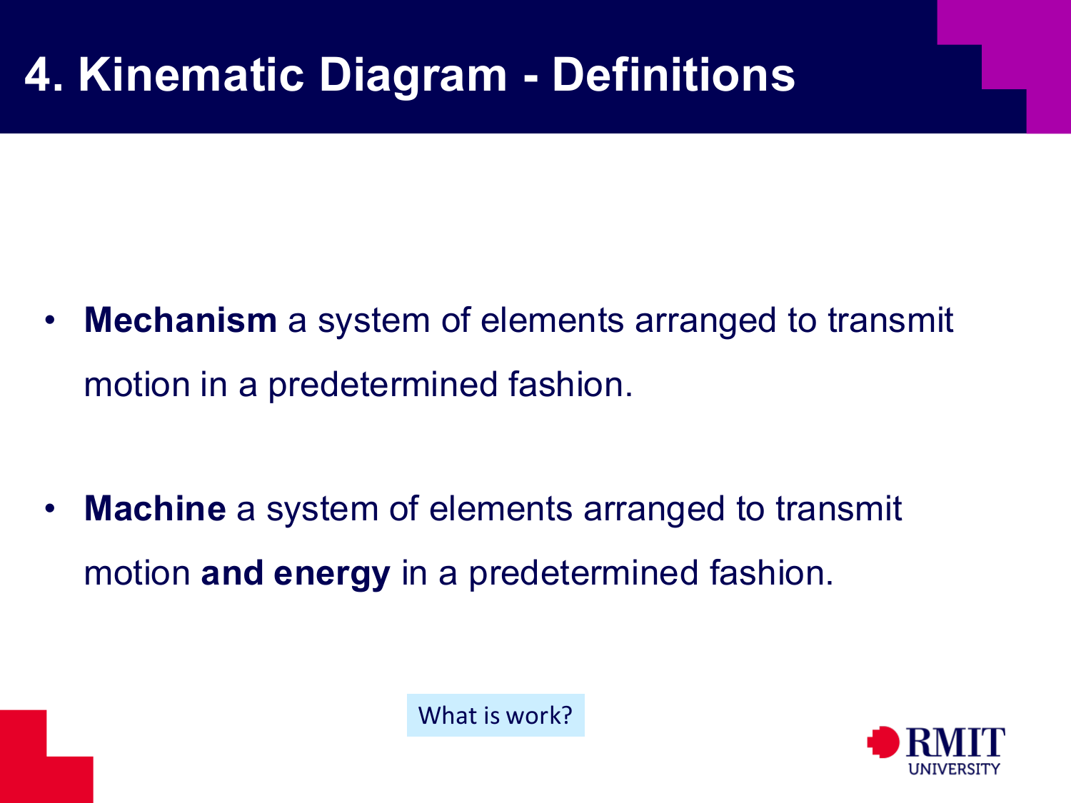 Mechanism and machine definitions slide