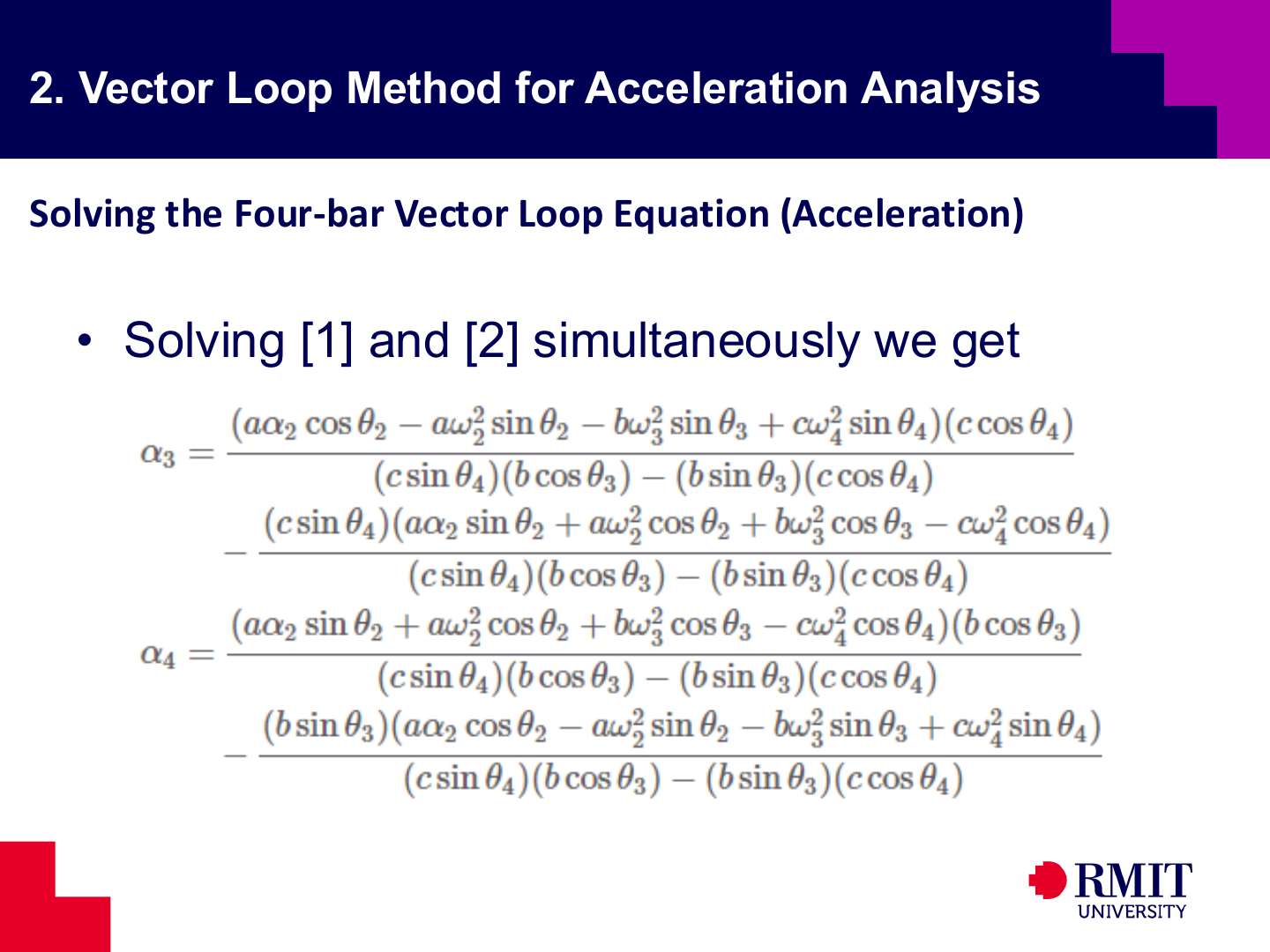 Point acceleration equations slide