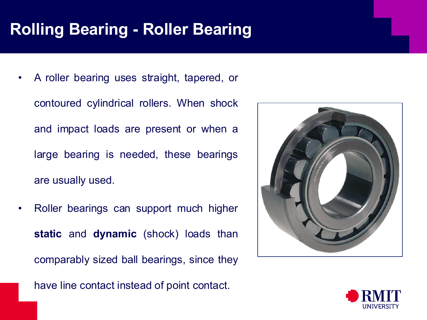 Roller-bearing construction and load capacity