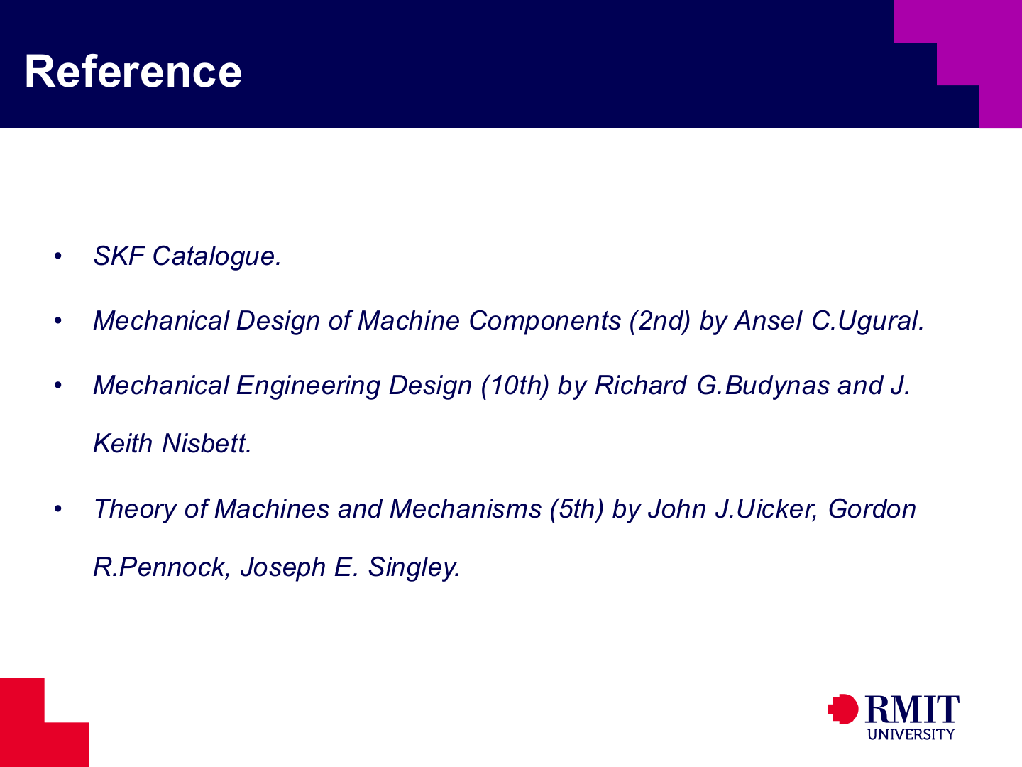 References for bearings and lubrication part 2